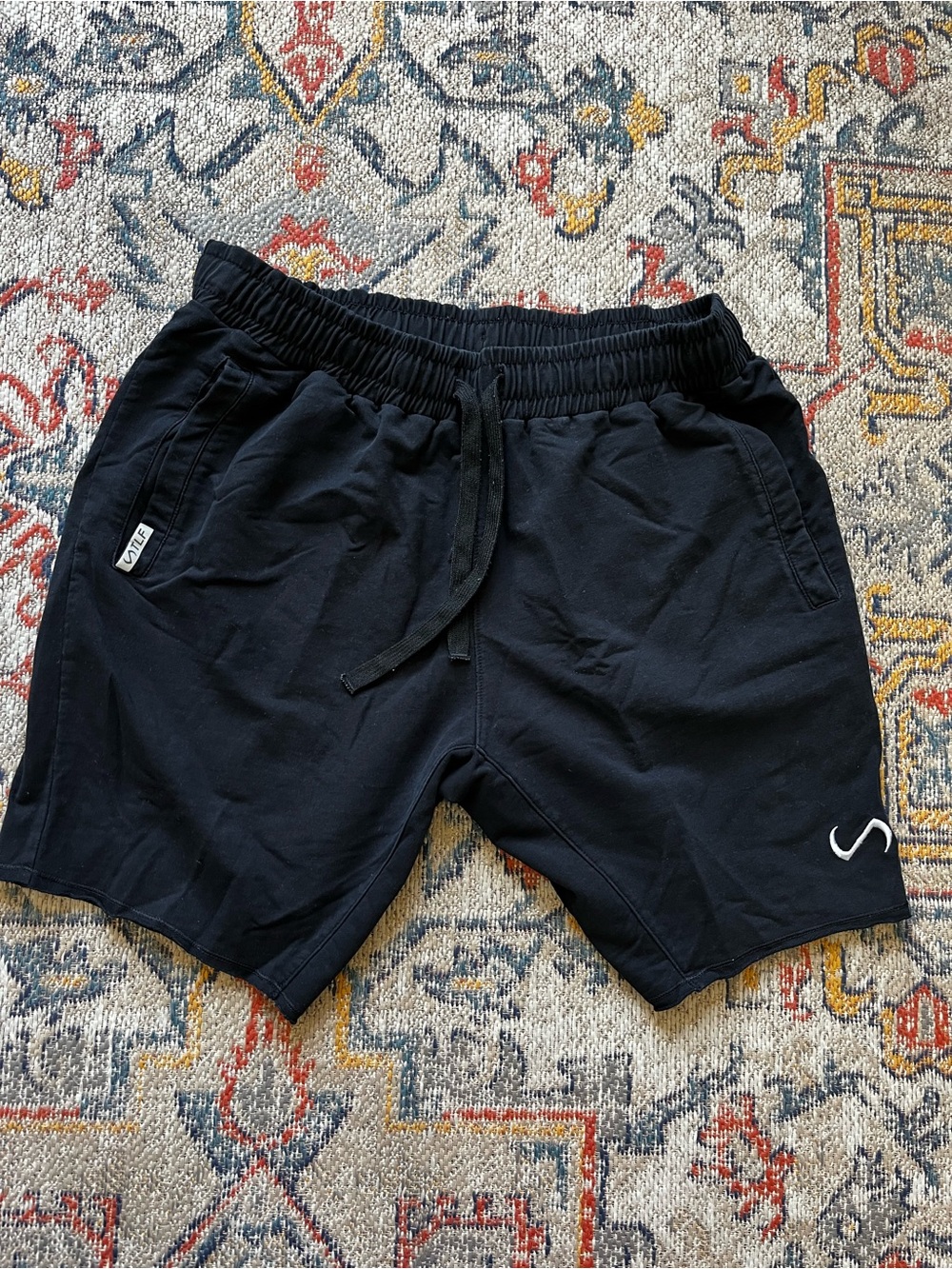 TLF Apparel Men's Black Athletic Drawstring Performance Shorts Size L